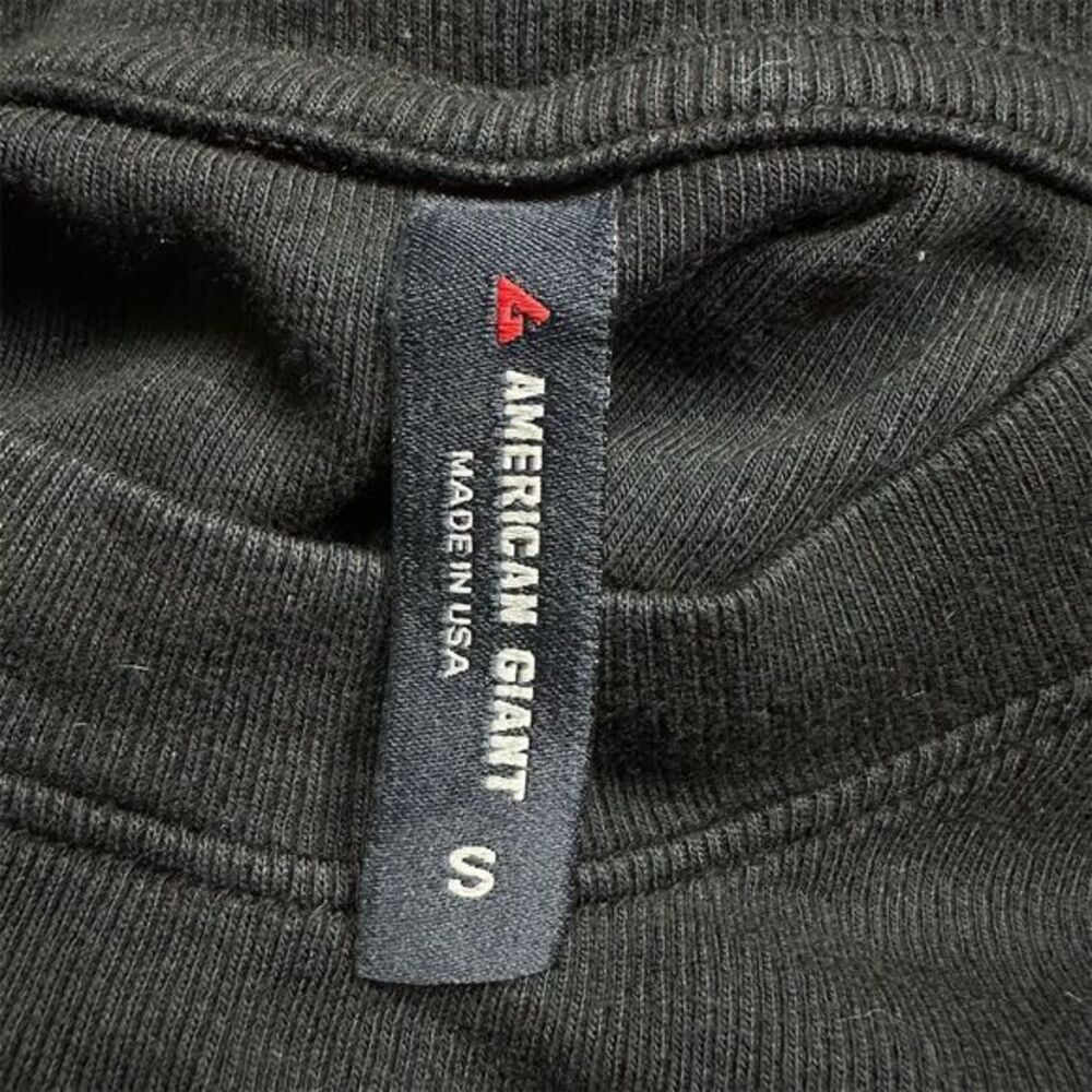 NWOT American Giant Women's Luxe Rib Crew Tee Black Basic Size S Casual - Picture 6 of 7
